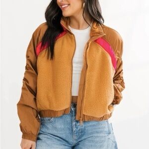 FP MOVEMENT BY FREE PEOPLE AMELIA WATER RESISTANT FLEECE JACKET